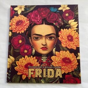Frida Book Hardcover By Perez Sebastian Ginko Press 11" x 12 1/2" Large Cut Outs